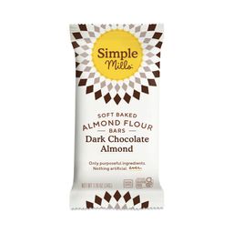 Soft Baked Almond Flour Bars, Dark Chocolate Almond
