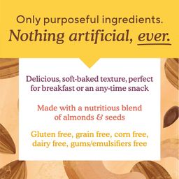 Soft Baked Almond Flour Bars, Dark Chocolate Almond