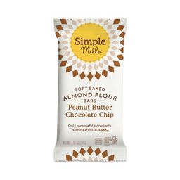 Soft Baked Almond Flour Bars, Peanut Butter Chocolate Chip