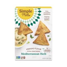 Veggie Pita Crackers, Mediterranean Herb