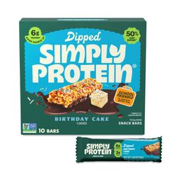 Dipped Snack Bars, Birthday Cake