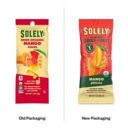 Organic Dried Fruit, Mango Pieces, Snack Pack