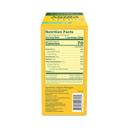 Organic Dried Fruit, Pineapple Pieces, Snack Pack