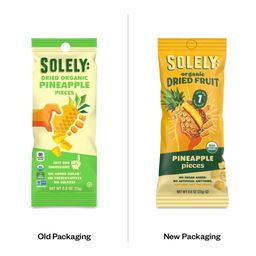 Organic Dried Fruit, Pineapple Pieces, Snack Pack