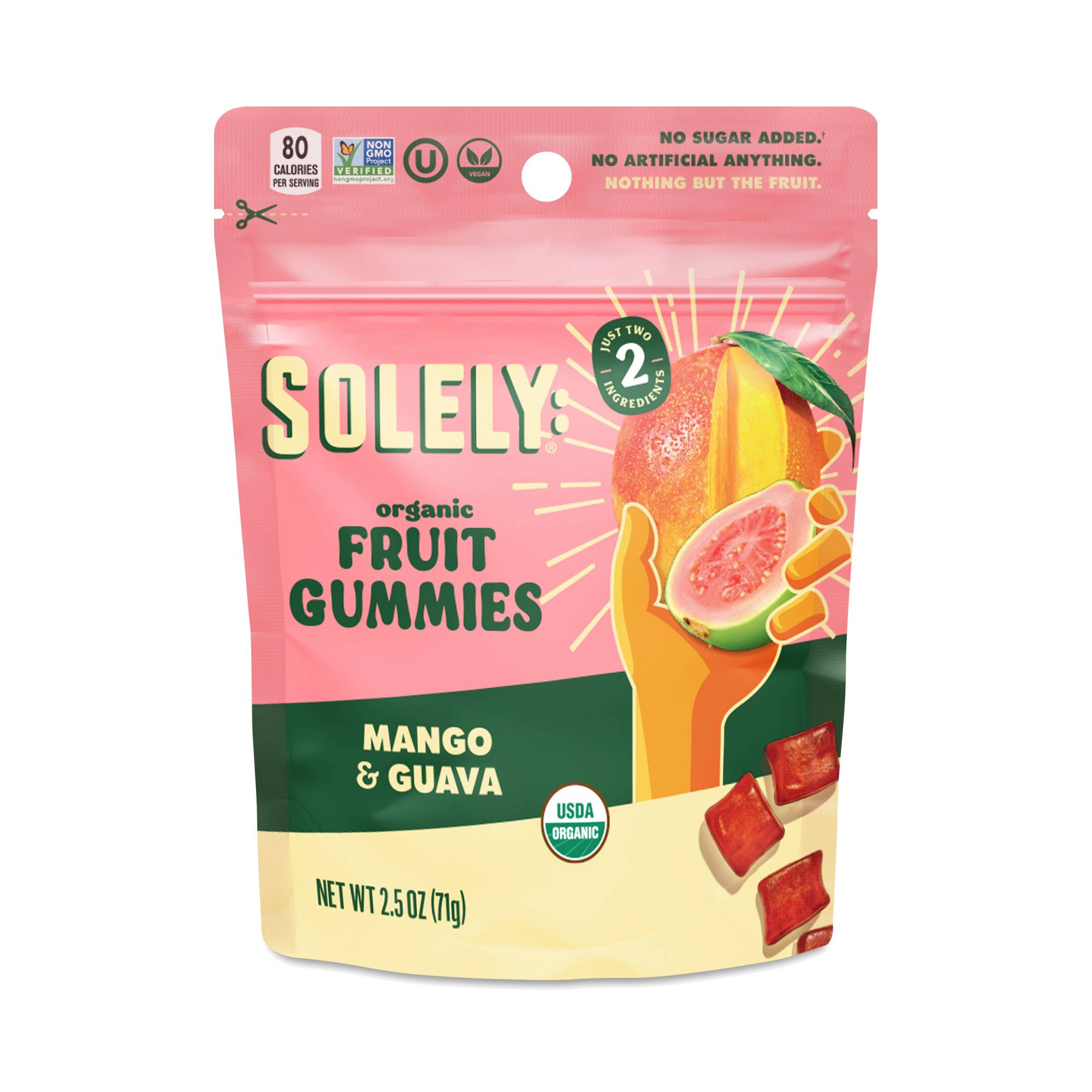 Organic Fruit Gummies, Mango & Guava
