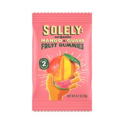 Organic Fruit Gummies, Mango & Guava, Snack Pack