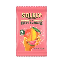 Organic Fruit Gummies, Mango & Guava, Snack Pack