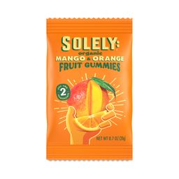 Organic Fruit Gummies, Mango & Orange, Snack Pack