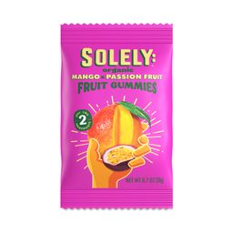 Organic Fruit Gummies, Mango & Passion Fruit, Snack Pack