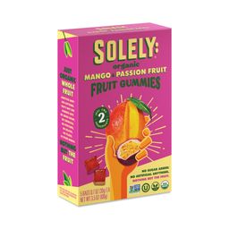 Organic Fruit Gummies, Mango & Passion Fruit, Snack Pack