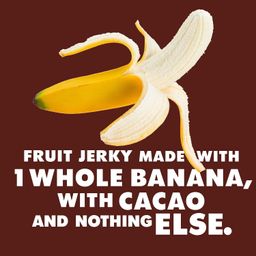 Organic Fruit Jerky, Banana & Dark Chocolate, Snack Pack