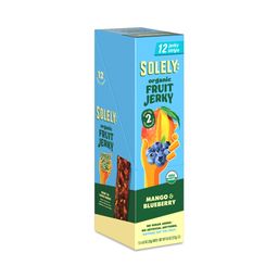 Organic Fruit Jerky, Mango & Blueberry, Snack Pack