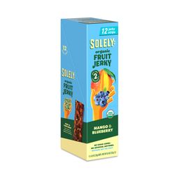 Organic Fruit Jerky, Mango & Blueberry, Snack Pack