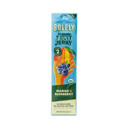 Organic Fruit Jerky, Mango & Blueberry, Snack Pack