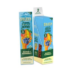 Organic Fruit Jerky, Mango & Blueberry, Snack Pack