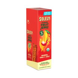 Organic Fruit Jerky, Mango, Chili & Salt, Snack Pack