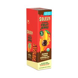 Organic Fruit Jerky, Mango & Dark Chocolate, Snack Pack