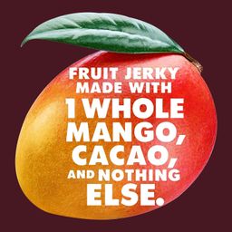 Organic Fruit Jerky, Mango & Dark Chocolate, Snack Pack