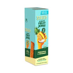 Organic Fruit Jerky, Pineapple & Coconut, Snack Pack