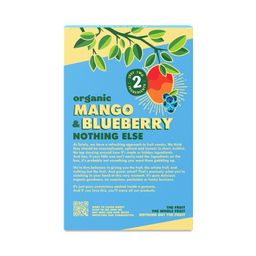 Organic Whole Fruit Gummies, Mango & Blueberry, Snack Pack