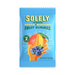 Organic Whole Fruit Gummies, Mango & Blueberry, Snack Pack