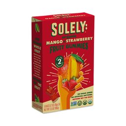 Organic Whole Fruit Gummies, Mango & Strawberry, Snack Pack