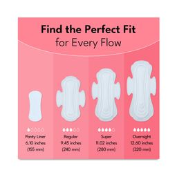Plant-based Maxi Pads with Wings, Overnight