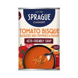 Keto Soup, Tomato Bisque, Roasted Red Peppers & Cream