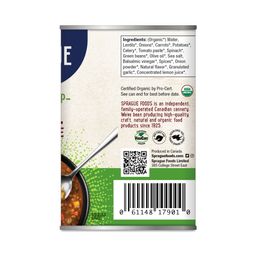 Organic Soup, Lentil & Vegetable