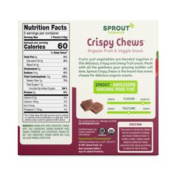 Crispy Chews Fruit & Veggie Snack, Apple, Berry & Beet