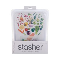 Reusable Silicone Half Gallon Bag, Clear