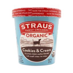 Organic Ice Cream Pint, Cookies & Cream