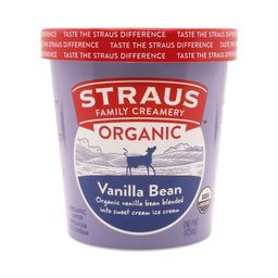 Organic Ice Cream Pint, Vanilla Bean