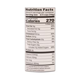 Organic Ice Cream Quart, Vanilla Bean