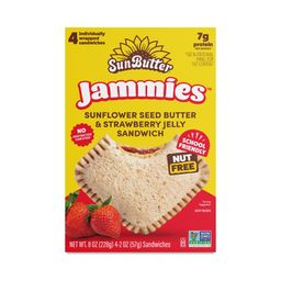 Jammies, Sunflower Seed Butter & Strawberry Jelly Sandwich