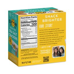 Grain Free Crackers, Sea Salt, Snack Pack