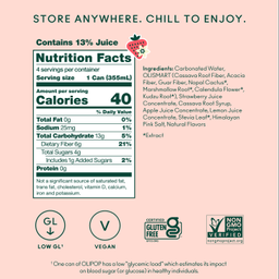 Prebiotic Soda, Strawberry Vanilla