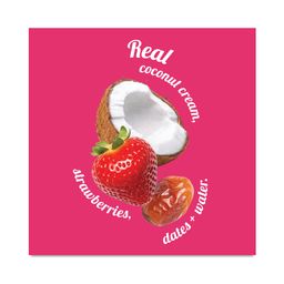 Dairy-Free Fruit Pops, Strawberries & Cream