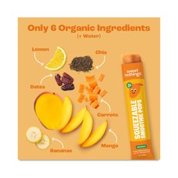 Kids Squeezable Smoothie Pops, Mango Carrot