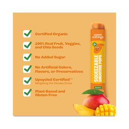 Kids Squeezable Smoothie Pops, Mango Carrot