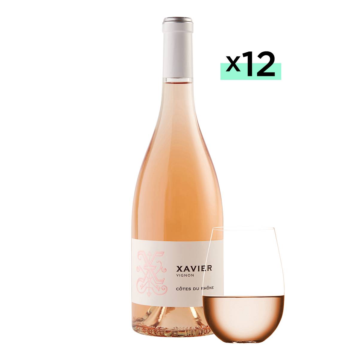 Xavier Vignon Rosé 2018, Full Case of Wine Thrive Market