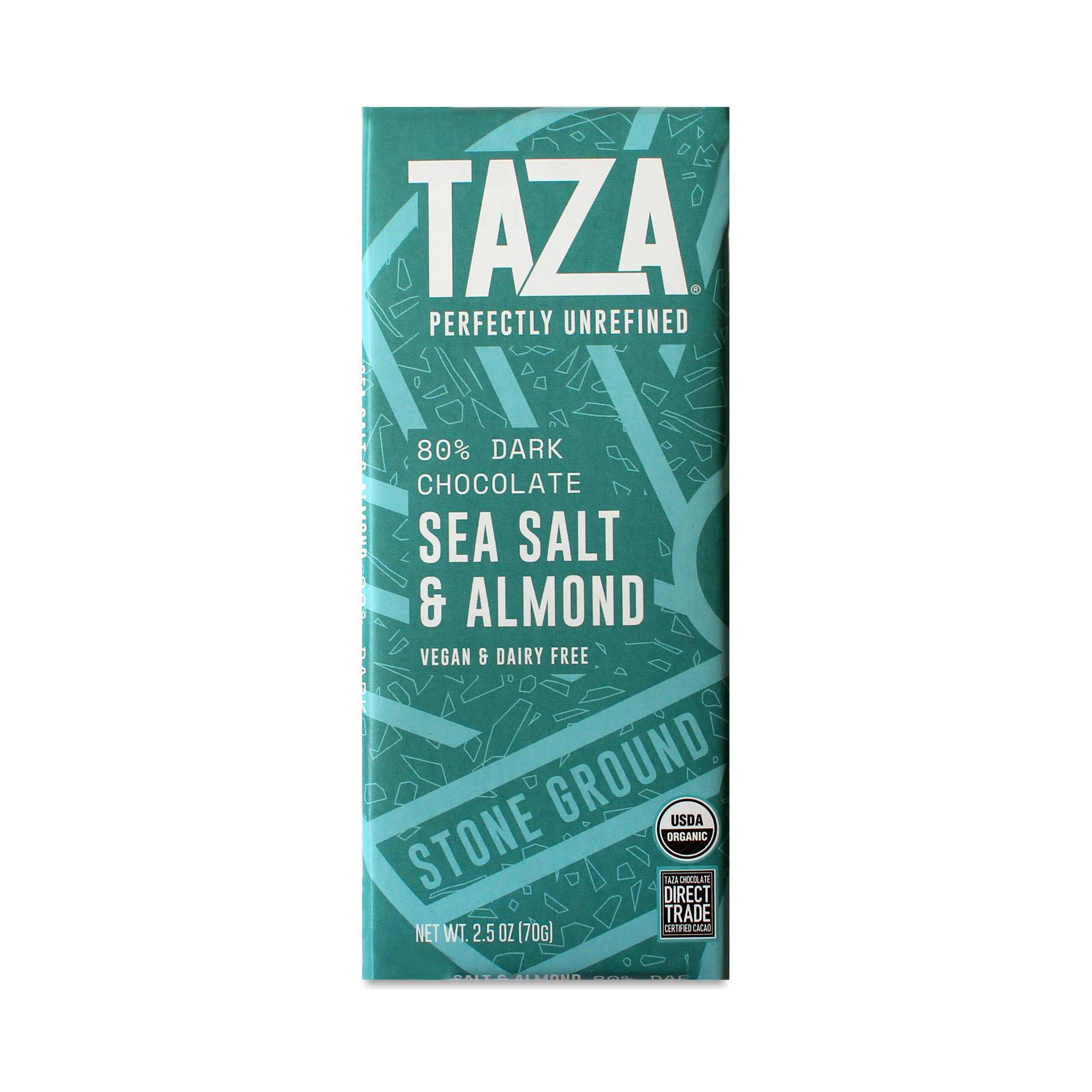 Organic Sea Salt & Almond Chocolate Bar