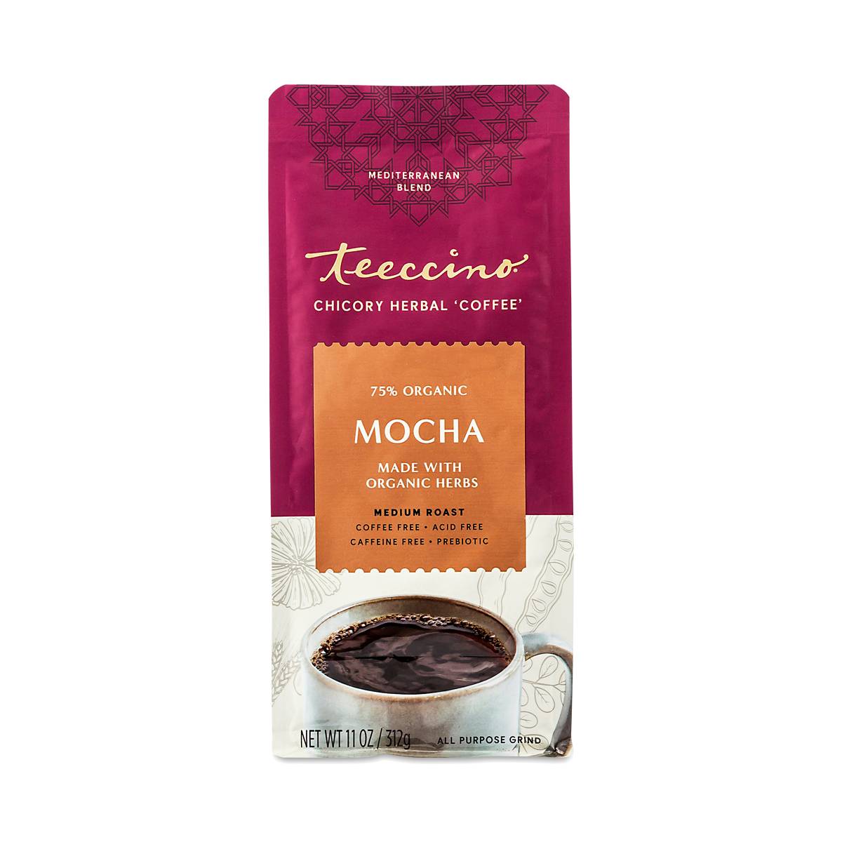 Chicory Herbal Coffee Alternative, Mocha