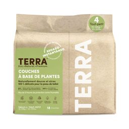 Plant-Based Diapers, Size 4 Toddler