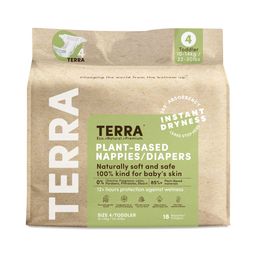 Plant-Based Diapers, Size 4 Toddler