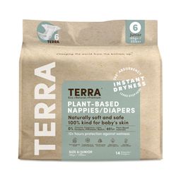 Plant-Based Diapers, Size 6 Junior