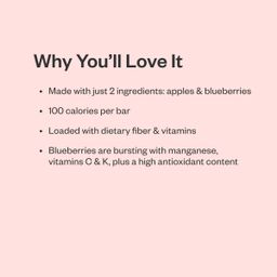 Fruit Bars, Apple and Blueberry