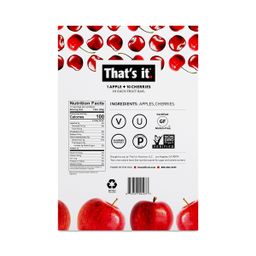 Fruit Bars, Apple and Cherry
