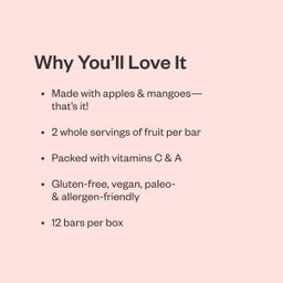 Fruit Bars, Apple and Mango