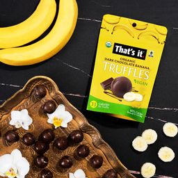 Organic Dark Chocolate Truffles, Banana